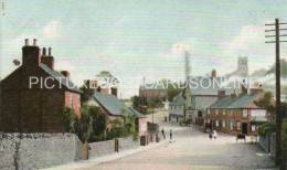 WOODHOUSE EVES MAIN STREET NEAR LEICESTER OLD COLOUR POSTCARD LEICESTERSHIRE - Altri & Non Classificati