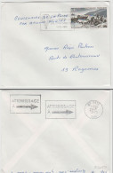 Enveloppe Avec Flamme Du Centenaire De La Poste Par Ballons Montés - Cachet D' Atterrissage à BETZ (Oise)     (125037) - Brieven En Documenten