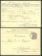 Penig 1889 " Adoph Oeser Maschinenfabrik + Giesserei " Geschäfts-Postkarte 5Pf Bedarf > Natzweiler Elsass - Penig