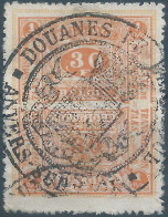 Belgium-Belgique,Belgio,Revenue Stamp Taxe Fiscal ( 30Fr ),Obliterated DOUANES - CUSTOMS ,Rare! - Marken