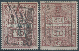 Belgium-Belgique,Belgio,1923 Revenue Stamp Taxe Fiscal 10c & 30c,Obliterated In 1923 - Marken