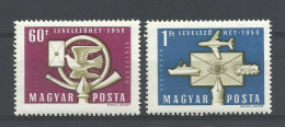 HUNGRIA   YVERT  AEREO   209/10   MNH  ** - Unused Stamps