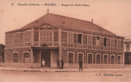 Nouvelle Calédonie - Noumea - Banque De L'indo Chine -  Carte Postale Ancienne - Nieuw-Caledonië
