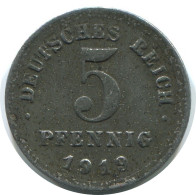 5 PFENNIG 1919 D DEUTSCHLAND Münze GERMANY #AE299.D - 5 Rentenpfennig & 5 Reichspfennig