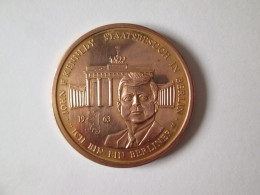 Germany Medal J.F.Kennedy Visit In Berlin 1963-I Am A Berliner- - RFA