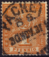 ALLEMAGNE / GERMANY - DR Privatpost BERLIN (B. Packetfahrt AG) 1p Orange - VF Used - Private & Lokale Post