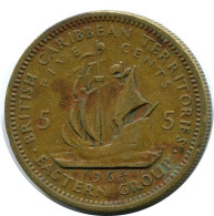 5 CENTS 1964 EAST CARIBBEAN Coin #BA147.U - Caribe Oriental (Estados Del)