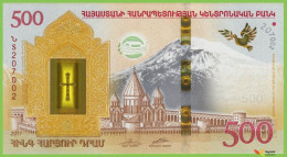 Voyo ARMENIA 500 Dram 2017 P60 BP301 նS UNC Commemorative Hybrid - Armenië