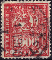 ALLEMAGNE / GERMANY - DR Privatpost BERLIN (B. Packetfahrt AG) 3p Red 1900 - VF Used - Private & Local Mails