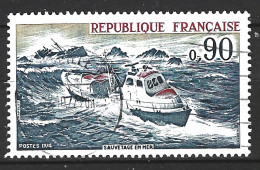 FRANCE. N°1791 Oblitéré De 1974. Sauvetage En Mer/Bateau. - Primeros Auxilios