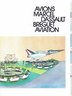 Grand Poster De Présentation Des Aéronefs Avions Marcel Dassault-Bréguet Aviation Provenant Du Salon Du Bourget 1977 - Aviation