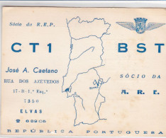 Portugal -postal De Rádio Amador  De Arronches + Elvas - Portalegre