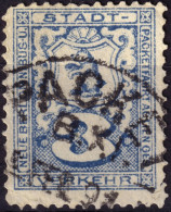 ALLEMAGNE / GERMANY - DR Privatpost BERLIN (N.B.O.u.S.P.AG) 3p Blue - VF Used (1891) - Privatpost