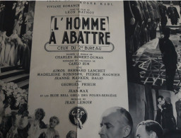 Affichette Cinema  L'Homme à Abattre De Léon Mathot - Posters