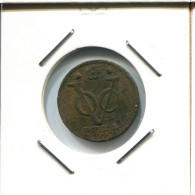 1744 HOLLAND VOC DUIT NETHERLANDS INDIES NEW YORK COLONIAL PENNY #VOC2477.7.U - Indes Néerlandaises