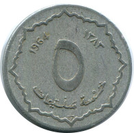 5 CENTIMES 1964 ALGERIEN ALGERIA Münze #AP523.D - Algérie