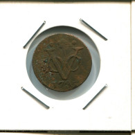 1735 HOLLAND VOC DUIT NIEDERLANDE OSTINDIEN NY COLONIAL PENNY #VOC2317.7.D - Nederlands-Indië