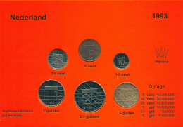 NIEDERLANDE NETHERLANDS 1993 MINT SET 6 Münze #SET1030.7.D - Mint Sets & Proof Sets