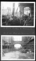 2x Orig. Foto 18.03.1944 Berlin Wedding Zerstörung Hochschul Brauerei Seestraße Nach Fliegerangriff Bomben Abwurf - Wedding