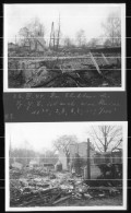 2x Orig. Foto 26.03.1944 Berlin Spandau Scharfe Lanke Zerstörung Gebäude Des Spandauer Yacht - Club SpYC - Spandau
