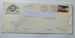 Timbre USA 26c Shrine Of Democracy Oblitéré Sur Enveloppe Joseph Lahiere Chattanooga Tennessee Vers France 1975 - Other & Unclassified