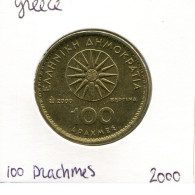 100 DRACHMES 2000 GRIECHENLAND GREECE Münze #AK480.D - Grèce