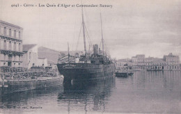 France 34, Cette, Les Quai D'Alger Et Commandant Samary, Paquebot Jeanne D'Arc (4943) - Péniches