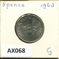 5 PENCE 1968 GUERNSEY Münze #AX068.D - Guernesey