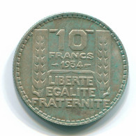 10 FRANCS 1934 FRANKREICH FRANCE Französisch Münze SILBER #FR1063.14.D - 10 Francs