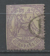 Espagne - Spain - Spanien 1874 Y&T N°146 - Michel N°140 (o) - 40c Allégorie De La Justice - Gebraucht