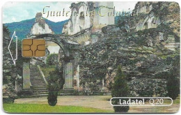 Guatemala - Telgua Ladatel - Guatemala Colonial 1, Gem5 Black, 2002, 20Q, Used - Guatemala