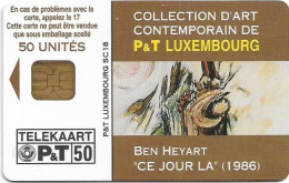 Luxembourg - P&T - Art Contemporain - Ben Heyart 'Ce Jour Là', 01.1998, 50Units, 16.000ex, Used - Luxembourg