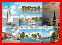 CPSM/gf  STEINHUDE (Allemagne).  Steinhüder Meer,  Multivues.  *982 - Steinhude