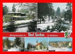 CPSM/gf  BAD SACHSA (Allemagne). Winterfreuden In Bad Sachsa Im Südharz.  .*966 - Bad Sachsa