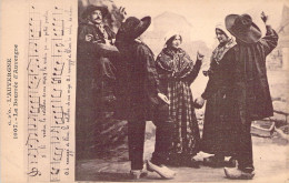 FOLKLORE - AUVERGNE - La Bourrée D'Auvergne - Carte Postale Ancienne - Musik