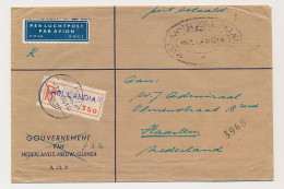 Registered Cover Hollandia Netherlands New Guinea 1960 - NNG - Violet Stamped Label - Nueva Guinea Holandesa