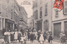 CHATEL LA GRANDE RUE ET L HOTEL DE VILLE - Chatel Sur Moselle