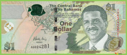 Voyo BAHAMAS 1 Dollar 2015 P71A B344a AQ UNC - Bahama's