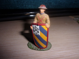 Soldat De Plomb " Pavesier Bourguignon " - Moyen Age - Altaya - Figurine - Collection - Loden Soldaatjes