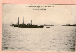LA CATASTROPHE DU "PLUVIOSE" - 26 MAI 1910 - Travaux De Sauvetage - - Onderzeeboten