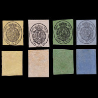Escudo España.1855.Serie Nuevo Con Goma.EDIFIL 35-38 - Unused Stamps