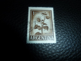 Argentina - Tournesol - Girasol - 1 Peso - Yt 604 A - Brun - Oblitéré - Année 1960 - - Usati