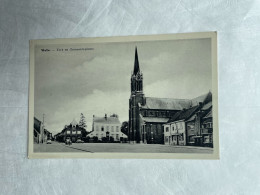 WELLE - Kerk En Gemeenteplaats / Uitg. Maesschalk - Troch / Kunstfotografie E. Beernaert, Lokeren - Denderleeuw