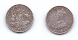 Australia 3 Pence 1919 - Threepence