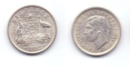 Australia 6 Pence 1952 - Sixpence