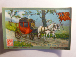 IMAGE CHROMO CHOCOLAT KLAUS - ANGLETERRE ENGLAND - 10.5cm X 6.5cm - CIRCA 1910  Drapeau Facteur POSTMAN Diligence Cheval - Sonstige & Ohne Zuordnung