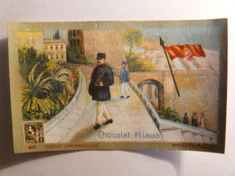 IMAGE CHROMO CHOCOLAT KLAUS - MONACO - 10cm X 6cm - CIRCA 1910 - POSTES UNIVERSELLES N°46 - Drapeau Facteur POSTMAN - Altri & Non Classificati