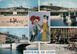 CARTOLINA  LYON,RHONE-ALPES,FRANCIA-SOUVENIR DE LYON-VIAGGIATA 1962 - Rhône-Alpes