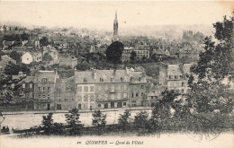 Quimper * Le Quai De L'odet Et Vue Sur La Commune - Quimper