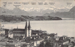 SUISSE - LUZERN - Hofkirche - Carte Postale Ancienne - Lucerna